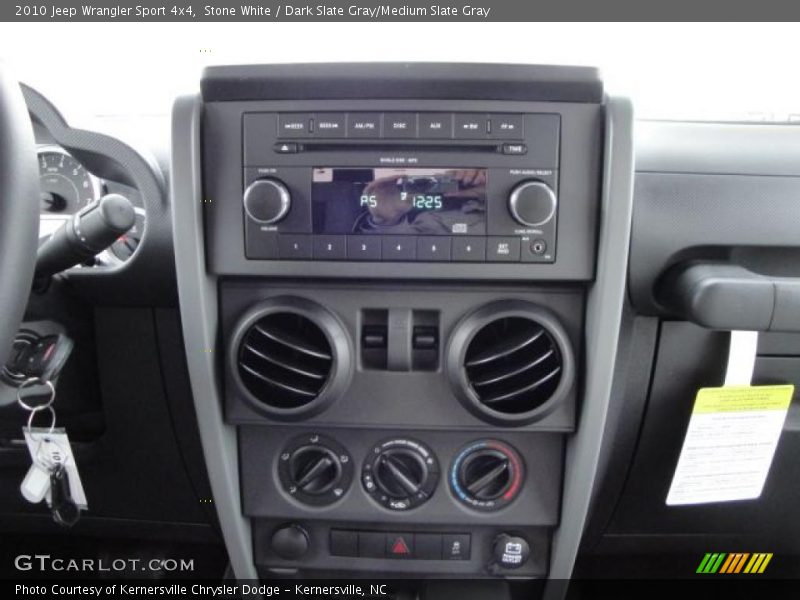 Stone White / Dark Slate Gray/Medium Slate Gray 2010 Jeep Wrangler Sport 4x4