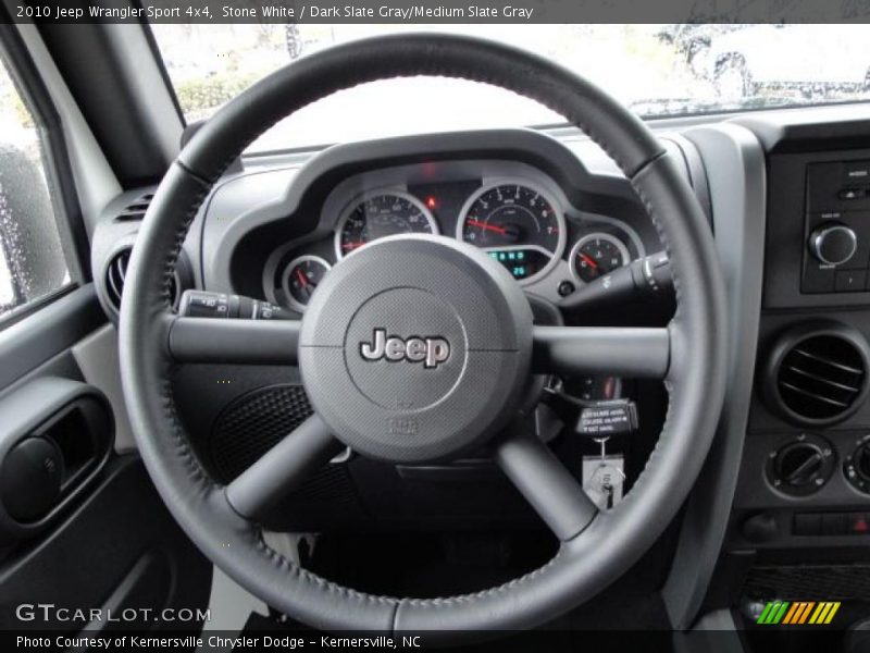 Stone White / Dark Slate Gray/Medium Slate Gray 2010 Jeep Wrangler Sport 4x4