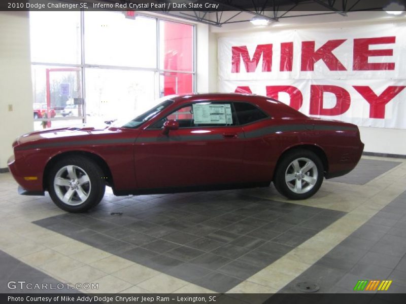 Inferno Red Crystal Pearl / Dark Slate Gray 2010 Dodge Challenger SE
