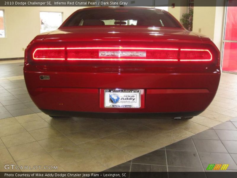 Inferno Red Crystal Pearl / Dark Slate Gray 2010 Dodge Challenger SE