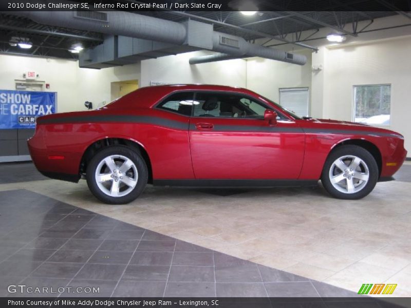 Inferno Red Crystal Pearl / Dark Slate Gray 2010 Dodge Challenger SE