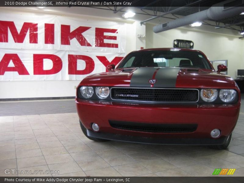 Inferno Red Crystal Pearl / Dark Slate Gray 2010 Dodge Challenger SE