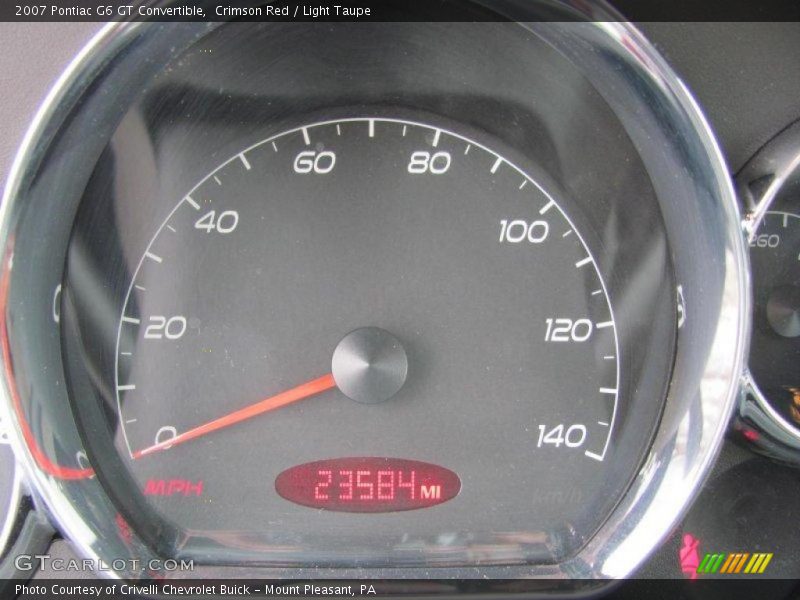 Crimson Red / Light Taupe 2007 Pontiac G6 GT Convertible