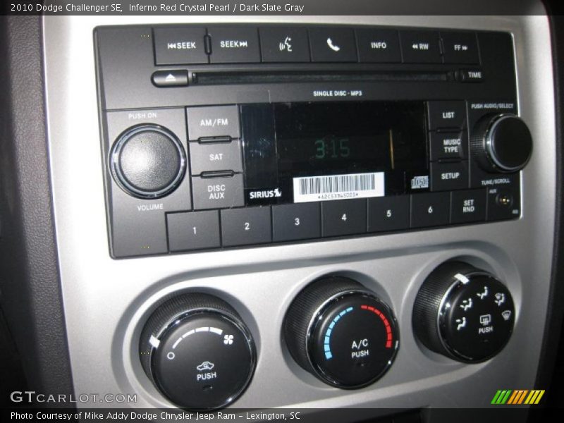 Inferno Red Crystal Pearl / Dark Slate Gray 2010 Dodge Challenger SE