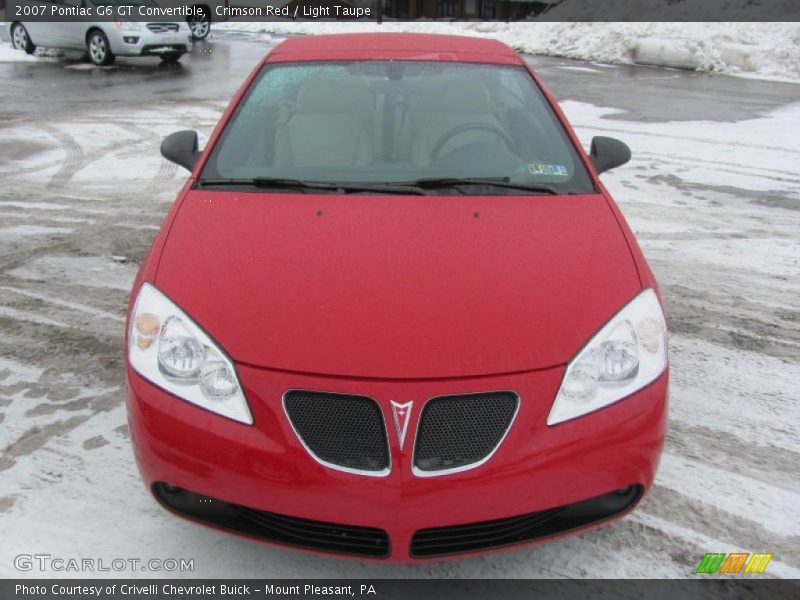 Crimson Red / Light Taupe 2007 Pontiac G6 GT Convertible