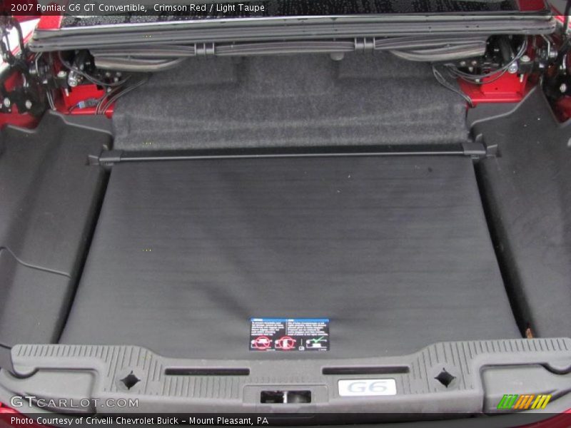 Crimson Red / Light Taupe 2007 Pontiac G6 GT Convertible
