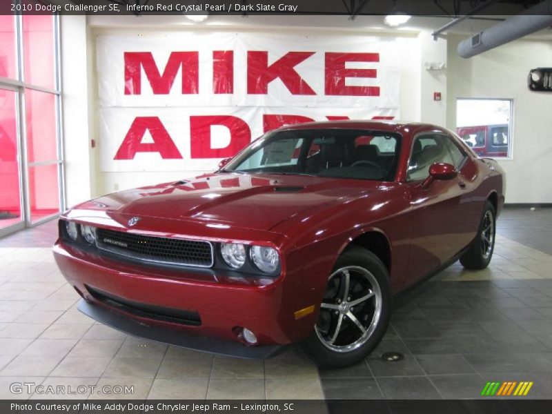 Inferno Red Crystal Pearl / Dark Slate Gray 2010 Dodge Challenger SE