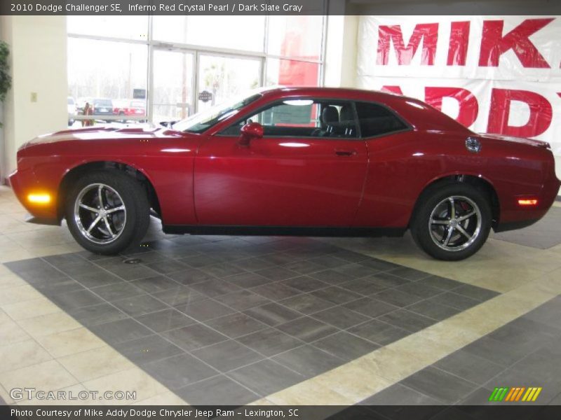 Inferno Red Crystal Pearl / Dark Slate Gray 2010 Dodge Challenger SE