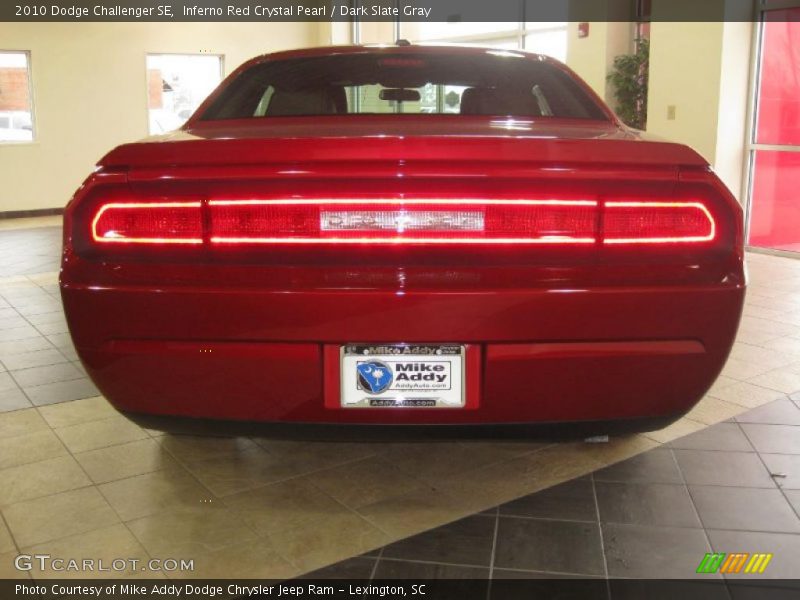Inferno Red Crystal Pearl / Dark Slate Gray 2010 Dodge Challenger SE