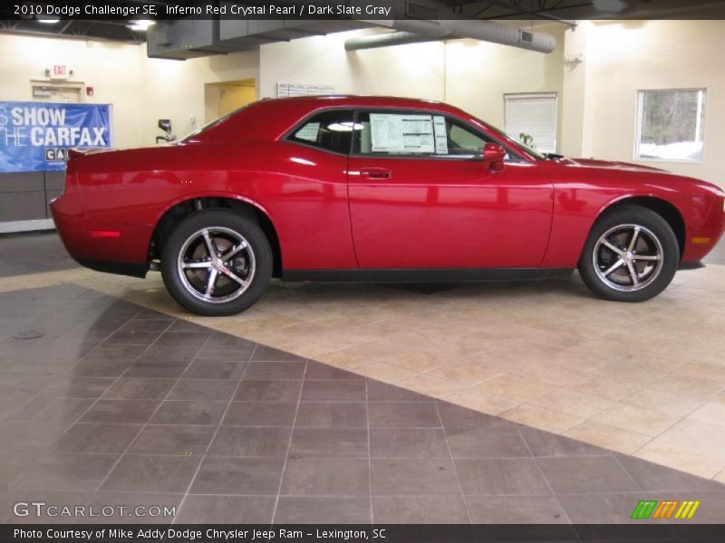 Inferno Red Crystal Pearl / Dark Slate Gray 2010 Dodge Challenger SE