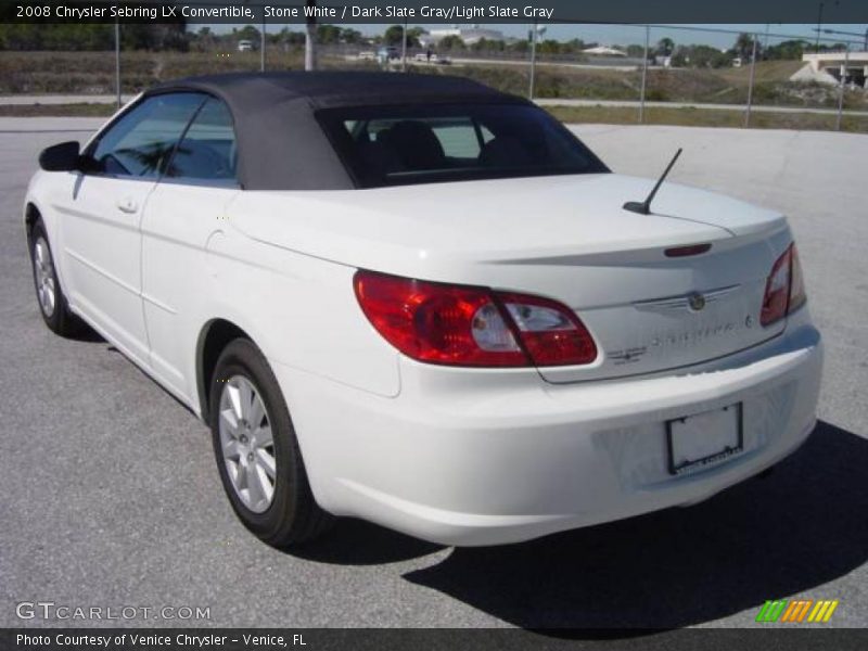 Stone White / Dark Slate Gray/Light Slate Gray 2008 Chrysler Sebring LX Convertible
