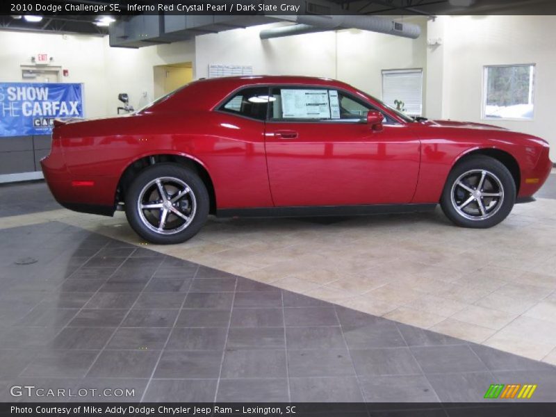 Inferno Red Crystal Pearl / Dark Slate Gray 2010 Dodge Challenger SE