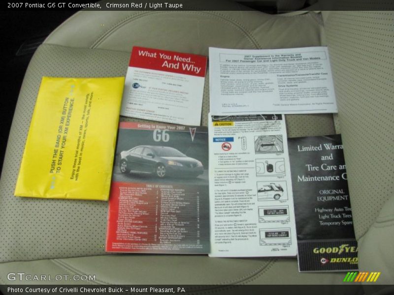 Crimson Red / Light Taupe 2007 Pontiac G6 GT Convertible