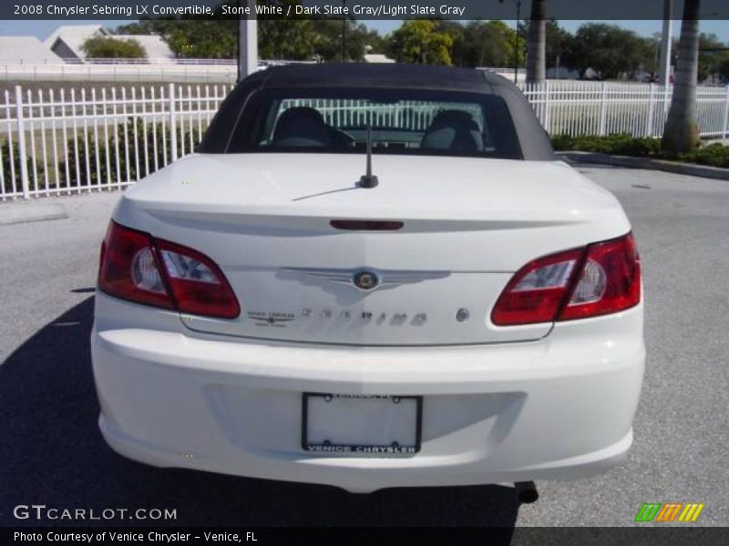 Stone White / Dark Slate Gray/Light Slate Gray 2008 Chrysler Sebring LX Convertible