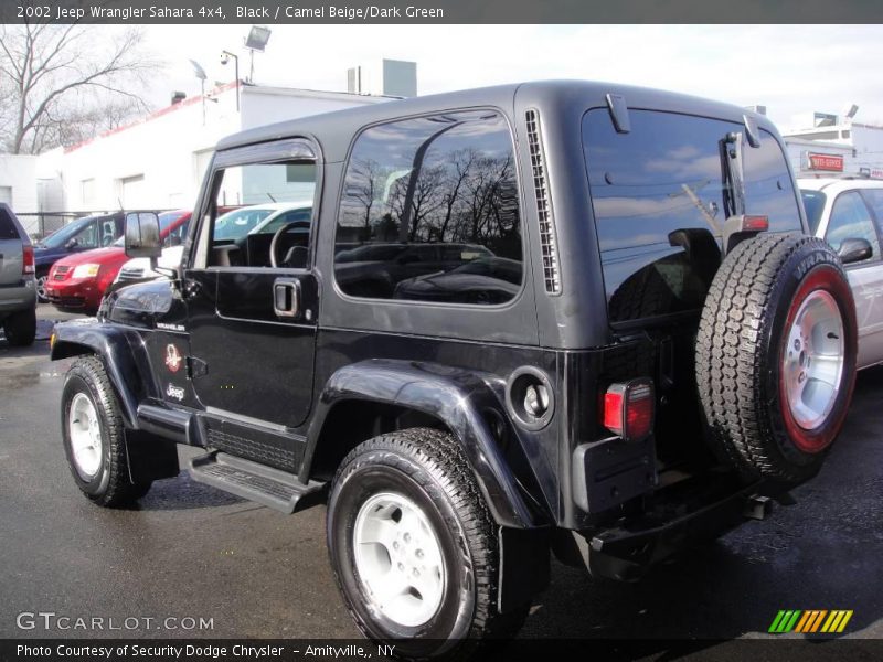 Black / Camel Beige/Dark Green 2002 Jeep Wrangler Sahara 4x4