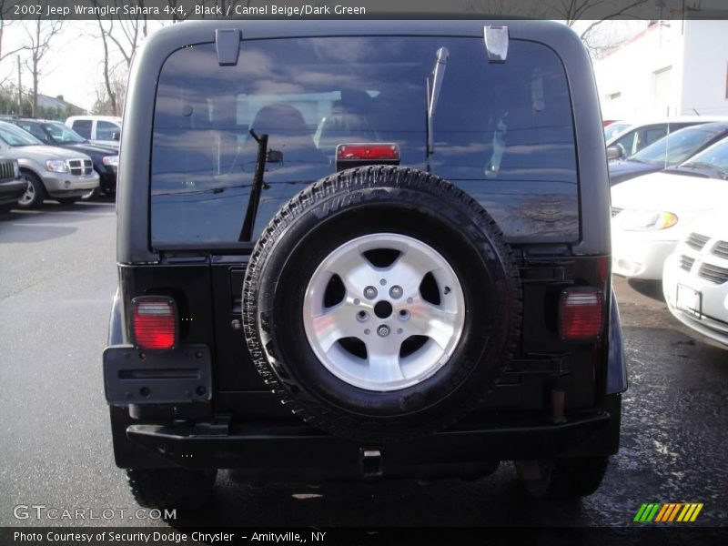 Black / Camel Beige/Dark Green 2002 Jeep Wrangler Sahara 4x4