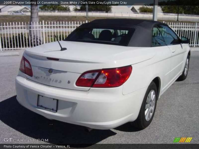 Stone White / Dark Slate Gray/Light Slate Gray 2008 Chrysler Sebring LX Convertible
