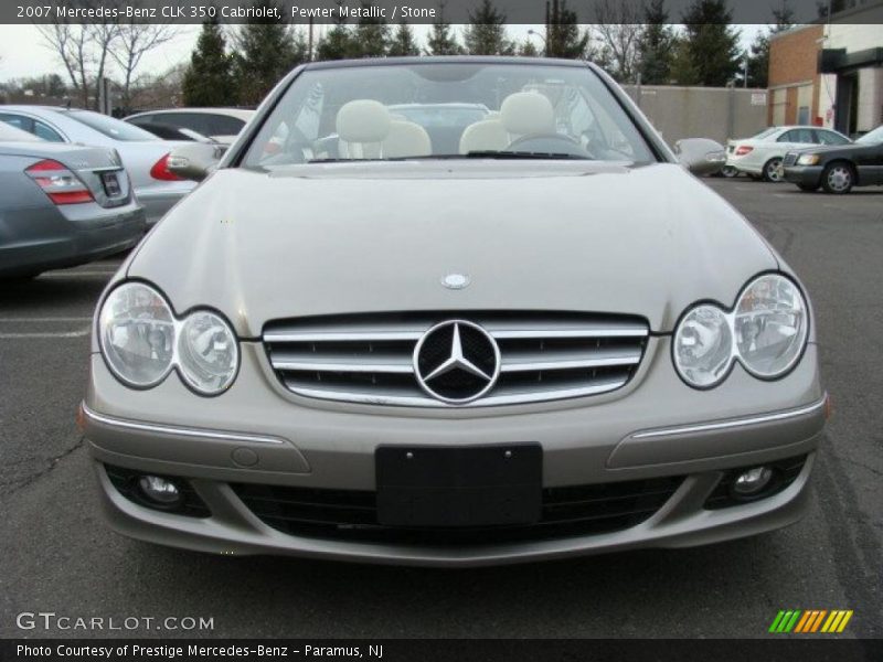 Pewter Metallic / Stone 2007 Mercedes-Benz CLK 350 Cabriolet