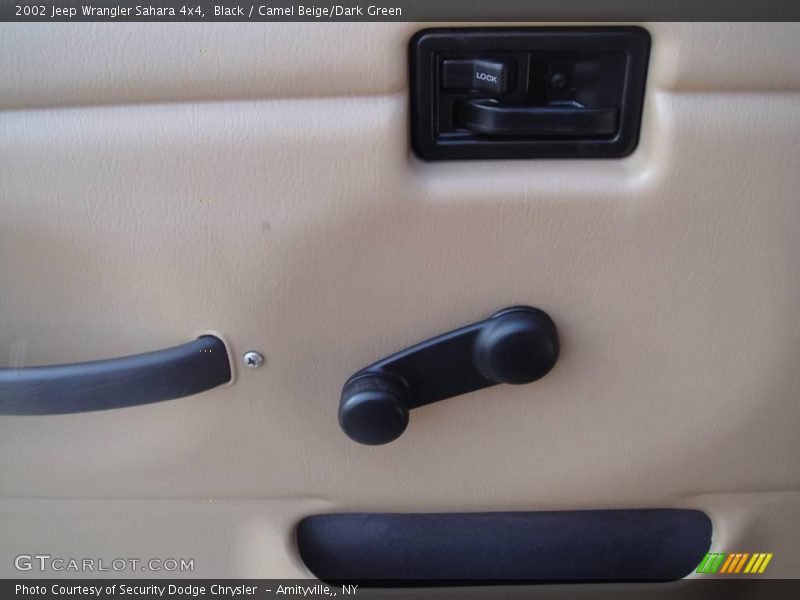 Black / Camel Beige/Dark Green 2002 Jeep Wrangler Sahara 4x4