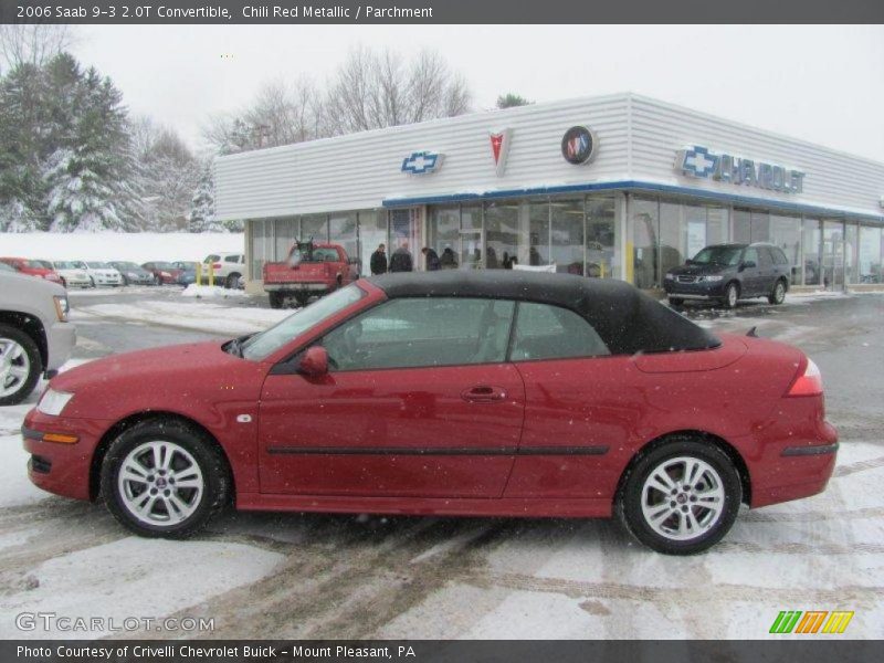 Chili Red Metallic / Parchment 2006 Saab 9-3 2.0T Convertible
