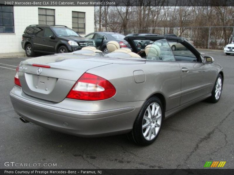 Pewter Metallic / Stone 2007 Mercedes-Benz CLK 350 Cabriolet