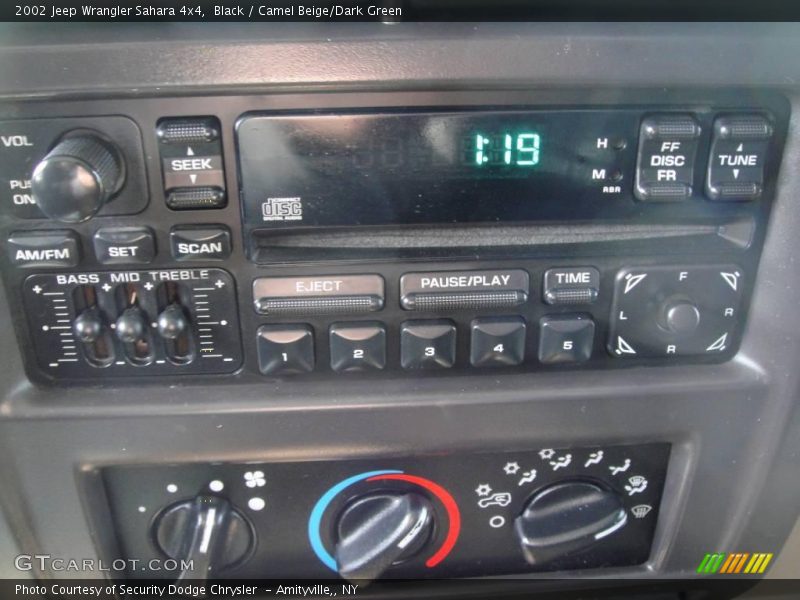 Black / Camel Beige/Dark Green 2002 Jeep Wrangler Sahara 4x4