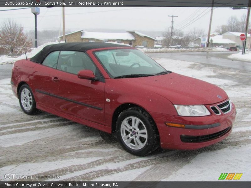 Chili Red Metallic / Parchment 2006 Saab 9-3 2.0T Convertible