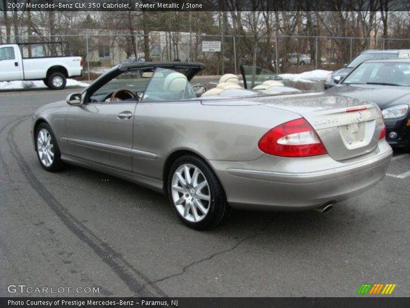 Pewter Metallic / Stone 2007 Mercedes-Benz CLK 350 Cabriolet