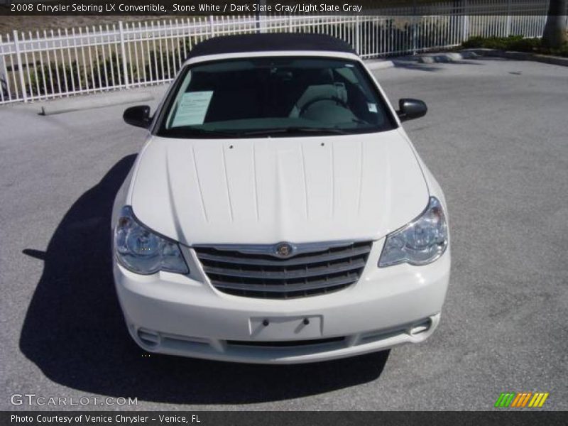 Stone White / Dark Slate Gray/Light Slate Gray 2008 Chrysler Sebring LX Convertible