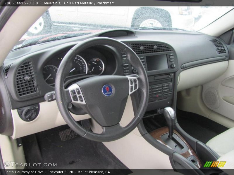 Chili Red Metallic / Parchment 2006 Saab 9-3 2.0T Convertible