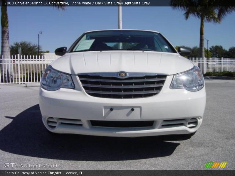 Stone White / Dark Slate Gray/Light Slate Gray 2008 Chrysler Sebring LX Convertible