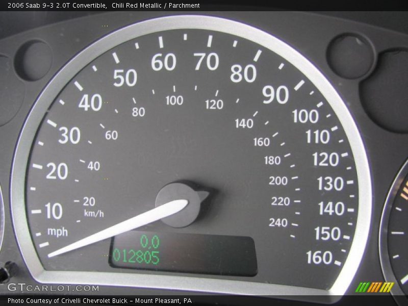 Chili Red Metallic / Parchment 2006 Saab 9-3 2.0T Convertible