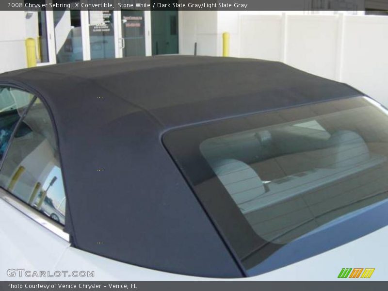 Stone White / Dark Slate Gray/Light Slate Gray 2008 Chrysler Sebring LX Convertible