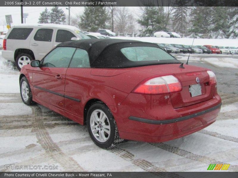 Chili Red Metallic / Parchment 2006 Saab 9-3 2.0T Convertible