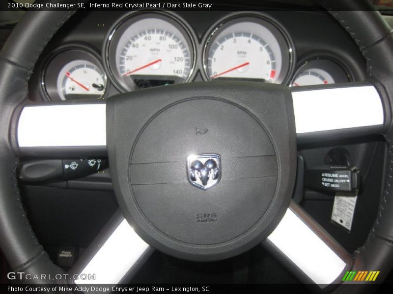 Inferno Red Crystal Pearl / Dark Slate Gray 2010 Dodge Challenger SE