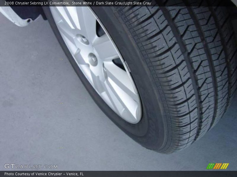 Stone White / Dark Slate Gray/Light Slate Gray 2008 Chrysler Sebring LX Convertible