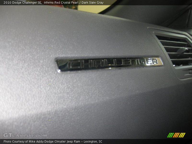 Inferno Red Crystal Pearl / Dark Slate Gray 2010 Dodge Challenger SE