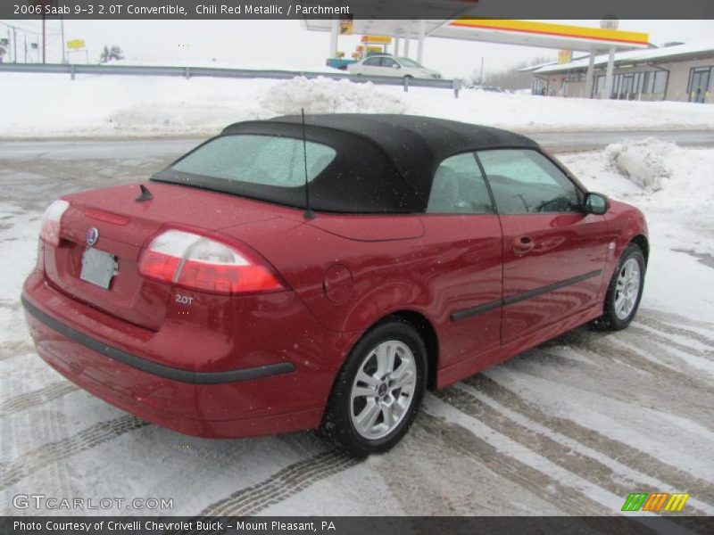 Chili Red Metallic / Parchment 2006 Saab 9-3 2.0T Convertible