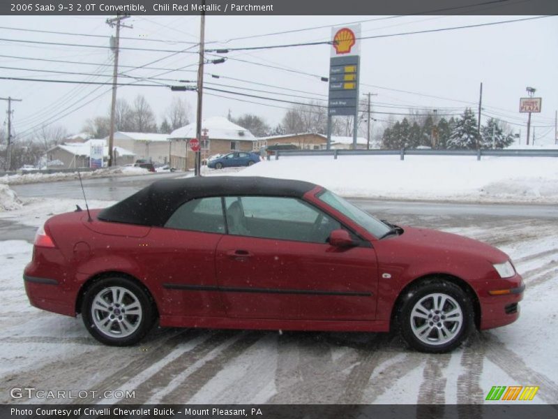 Chili Red Metallic / Parchment 2006 Saab 9-3 2.0T Convertible