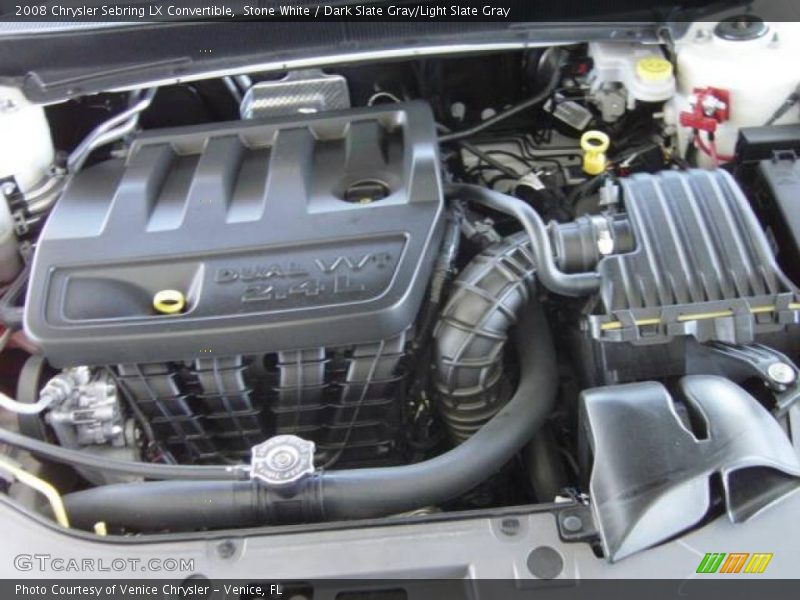 Stone White / Dark Slate Gray/Light Slate Gray 2008 Chrysler Sebring LX Convertible