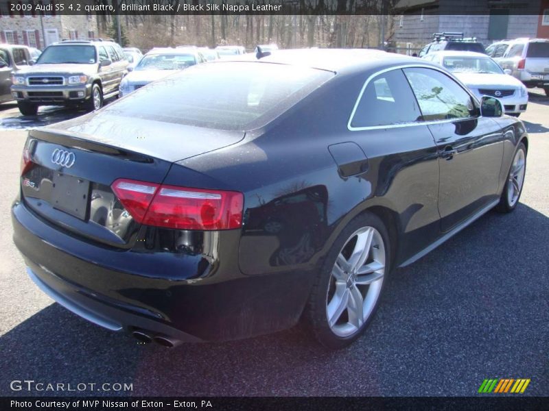 Brilliant Black / Black Silk Nappa Leather 2009 Audi S5 4.2 quattro