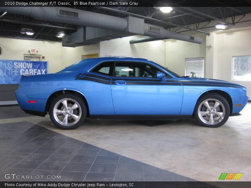 B5 Blue Pearlcoat / Dark Slate Gray 2010 Dodge Challenger R/T Classic