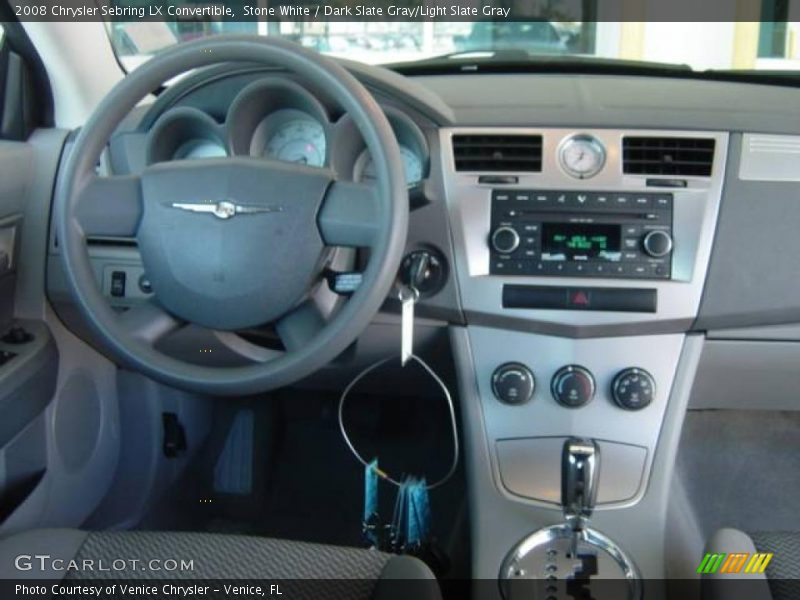 Stone White / Dark Slate Gray/Light Slate Gray 2008 Chrysler Sebring LX Convertible