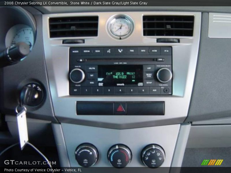 Stone White / Dark Slate Gray/Light Slate Gray 2008 Chrysler Sebring LX Convertible
