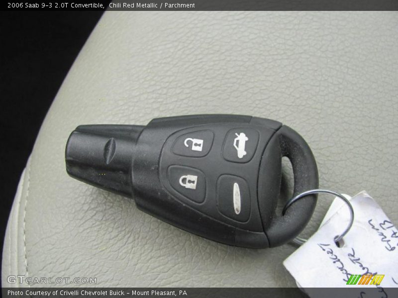 Chili Red Metallic / Parchment 2006 Saab 9-3 2.0T Convertible