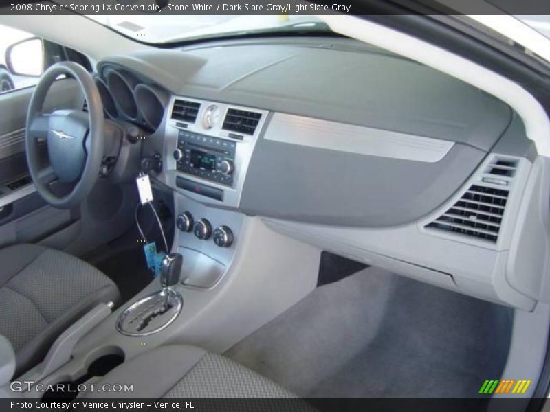 Stone White / Dark Slate Gray/Light Slate Gray 2008 Chrysler Sebring LX Convertible