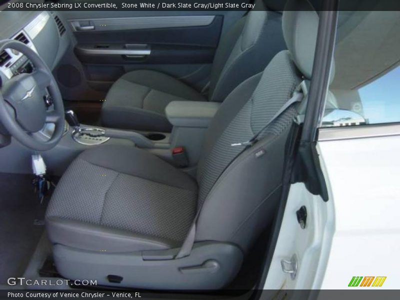 Stone White / Dark Slate Gray/Light Slate Gray 2008 Chrysler Sebring LX Convertible