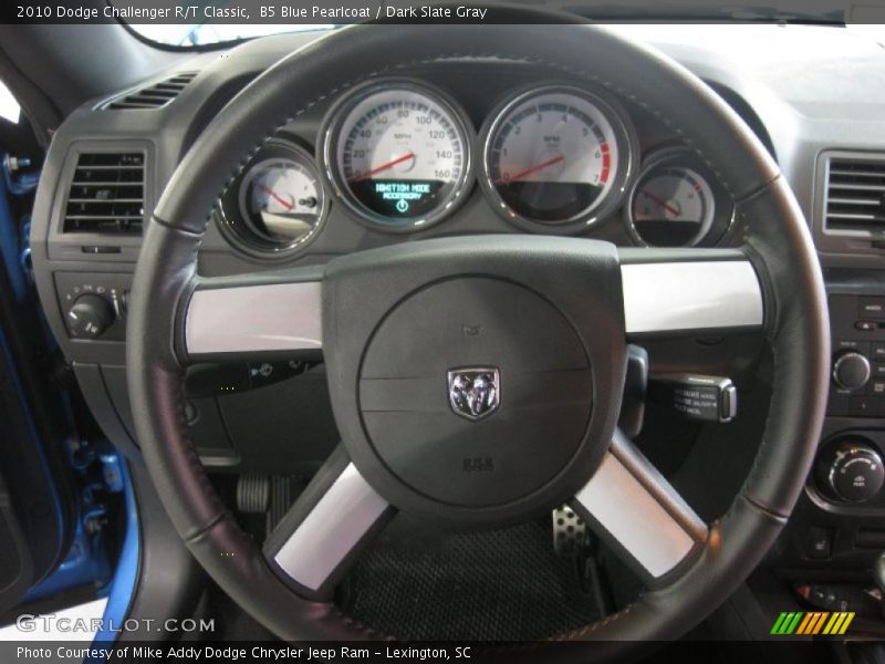 B5 Blue Pearlcoat / Dark Slate Gray 2010 Dodge Challenger R/T Classic