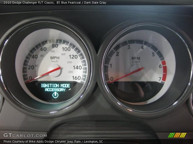 B5 Blue Pearlcoat / Dark Slate Gray 2010 Dodge Challenger R/T Classic