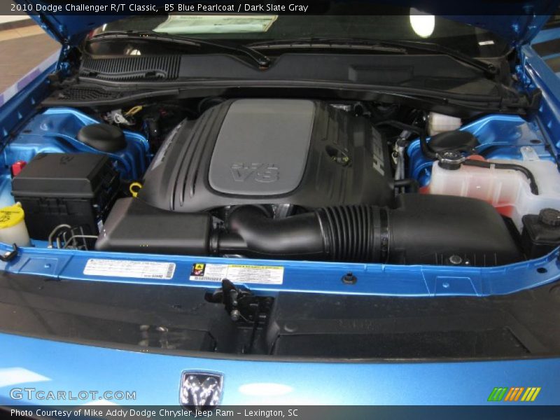 B5 Blue Pearlcoat / Dark Slate Gray 2010 Dodge Challenger R/T Classic